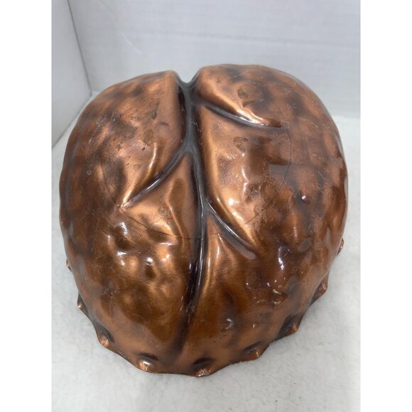 Gregorian Hammered Copper Leaf Dishes Patina Candy Nuts Soaps Potpourri MCM Vtg - Picture 3 of 6